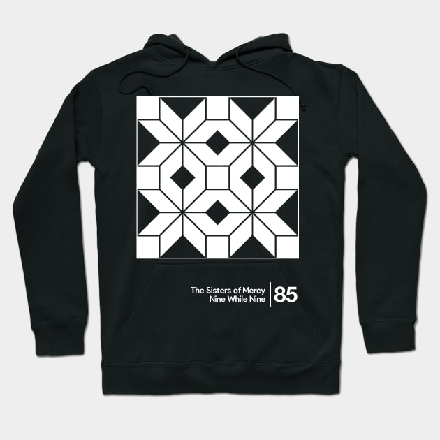 Nine While Nine / Minimal Style Graphic Artwork Design Hoodie by saudade